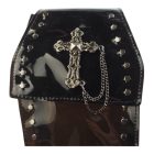 Lakk koporsó alakú táska