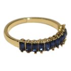 Kék mozaikos gyűrű