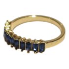 Kék mozaikos gyűrű