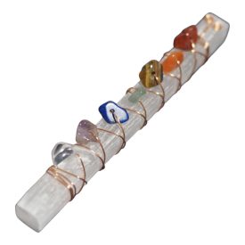 Szelenit rúd csakra kövekkel