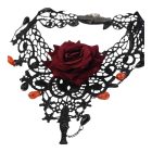 Gótikus csipke nyakpánt függőkkel